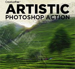 极品PS动作－油画艺术：Artistic Photoshop Action - Oil Painting Action